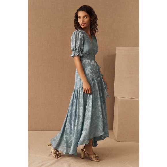 BHLDN Dresses & Skirts - BHLDN Hutch Biscayne Ruffle Wrap Dress
